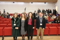 De izq. a dcha. María José Polo, Fernanda Bajanca, Alexandra Dubini y José Luis Quero, en la inauguración de las jornadas. 