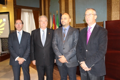 De izqda. a dcha., Rafael Jan, Luis Carreto, Enrique Quesada y Carlos Mrquez