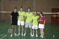 Jorge Prez , de la Facultad de Ciencias se proclama campen en la prueba de bdminton del XXIV Trofeo rector