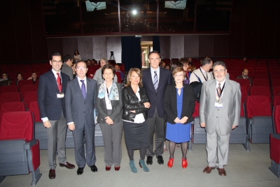 De izq a dcha Ramn Martnez, Rafael Jan, Emilia Tonda, Manuela Gmez, Jose Carlos Gmez, Carmen Delgado y Jose Naranjo