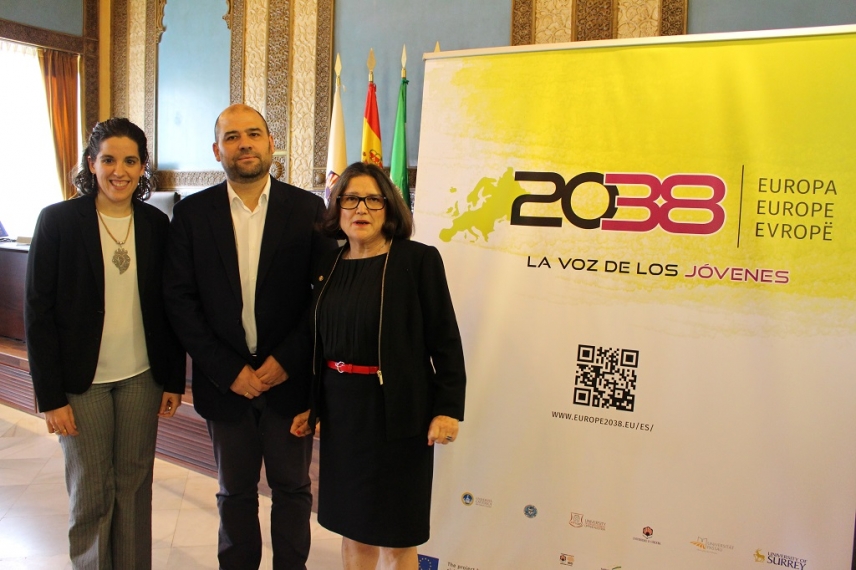 Carmen Mª Viejo, Enrique Quesada y Rosario Ortega en la inauguración de las jornadas