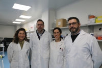 Researchers Arícia Possas, Fernarndo Pérez, Laura Rabasco and Francisco Jiménez